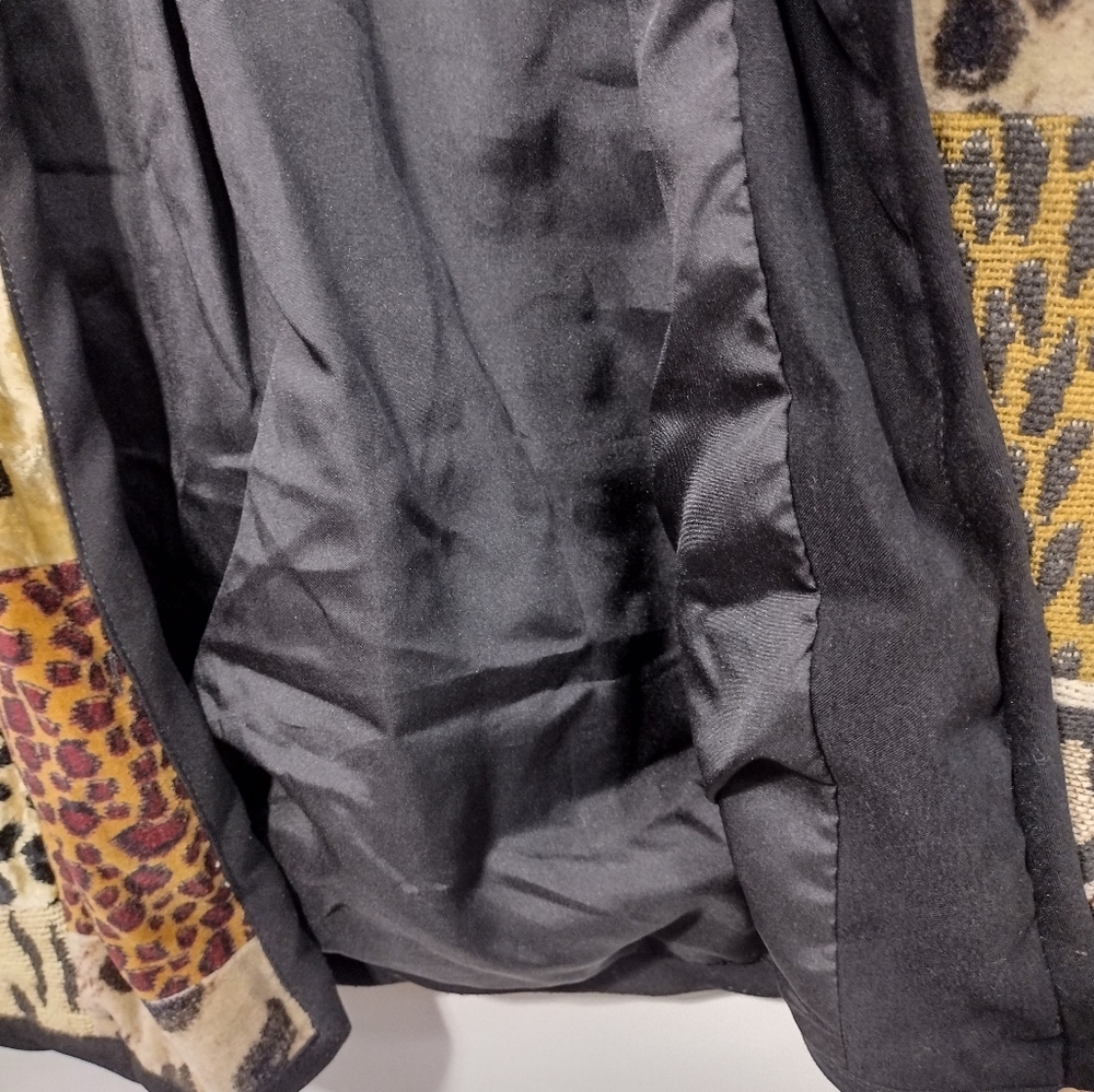 Vintage Stonebridge Animal Print Patchwork Jacket Womens M Boho Retro 90s Y2K - Picture 7 of 8